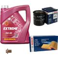 BOSCH Inspektionspaket 5 L MANNOL Extreme 5W-40 für Ford Fiesta III 1.3 Cat