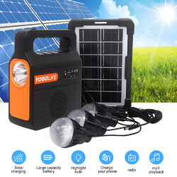 50400mAh Tragbare Solar Generator Power Station Set Solarmodule Mit 4 Lampen DE