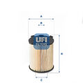 UFI Ölfilter 25.110.00 passend für Volvo XC60 II 246 156