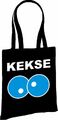 Tragetasche,Baumwolltasche,Jutebeutel,Stoffbeutel, mit "KEKSE " bedruckt 