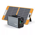 300W Solar Generator 222Wh Power Station Max-350W Mit 60W Solarpanel Ladegerät