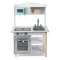 Bayer Chic 2000 Spielküche weiß-mint-grau Kinderküche aus Holz mit Backofen TOP