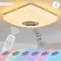 LED RGB Decken Leuchte Lautsprecher Flur Wohn Schlaf Zimmer Lampe Fernbedienung