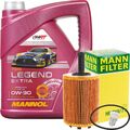 MANN-FILTER ÖLFILTER + 5L 0W-30 MOTORÖL MANNOL LEGEND EXTRA VW 504 507.00 0W30