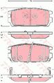 TRW Bremsbelagsatz, Scheibenbremse Hinterachse für HYUNDAI