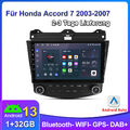 Für Honda Accord 7 VII 2003-2007 Android 13 Autoradio 1+32G GPS NAVI BT RDS DAB+