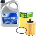 MANN ÖLFILTER + 5 LITER 5W30 für OPEL GM DEXOS2 MOTORÖL 1942003 GM-LL-A-025