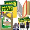 MANN INSPEKTIONSPAKET+4L CASTROL 5W-40 ÖL passend für RENAULT CLIO III 1.2+16V