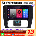 DAB+ Android 13 6+128GB Autoradio 4G Carplay GPS Navi Für VW Passat B5 2000-2005