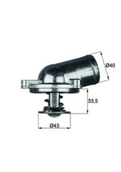 Thermostat Kühlmittel BEHR MAHLE TI 22 87 für A208 KLASSE S202 W202 MERCEDES CLK