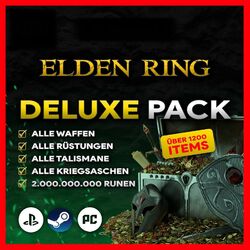 Elden Ring PC Steam 2Mrd. Runen Alle Items + DLC items Max Lvl 713 Runen - 5min🪙 Alle Waffen - Rüstungen - Talisman & Kriegsaschen 🪙