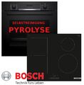 Induktion Herd Set Autark Bosch Backofen Selbstreinigung Pyrolyse + Kochfeld Neu