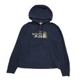 The North Face Kordelzug blau Fleece Pullover Hoodie UK Herren M K527