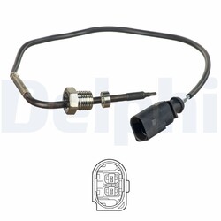 DELPHI Sensor Abgastemperatur TS30140 vor Turbolader für VW PHAETON 3D1 3D2 3D3