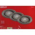 Briloner 3er Set Einbauspots nickel matt GU10 inkl. 5W LED schwenkbar