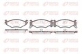 REMSA Bremsbelagsatz, Scheibenbremse 0483.02 für CHRYSLER