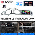 8.8" Autoradio Android 13 Carplay GPS NAVI KAM 4G Für Audi A6 C6 4F MMI 2G 05-09