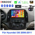 DAB+ 9" Android 13 Autoradio GPS Navi WIFI FM SWC KAM+ Für Hyundai I30 2006-2011