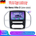 Android 13 10" Autoradio Für Benz Vito W447 14-2020 GPS Navi WIFI 6+128G Carplay