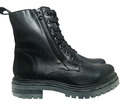 Damen  Stiefeletten Boots weiches Leder schwarz Warmfutter Gr.40