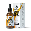 KRÄUTERLAND Vitamin D3+K2 Tropfen 50ml, 99,7 % All Trans MK7 (K2VITAL®) Kappa