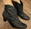 Gabor Echtes  Leder Boots Stiefelette Gr.38,5 elegante & schöne Details  TOP