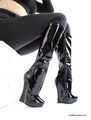 Pony High Heel Boots mit Wedge Absatz Gr 36-46 NEU von Kassiopeya