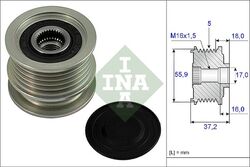 Schaeffler INA Generatorfreilauf 535 0009 10 für VW POLO 3 6N1 6N2 CADDY 2 Pick