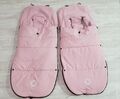 2 x Bugaboo Soft Pink Bugaboo Donkey Duo Twin Fußsäcke Kuscheltiere 