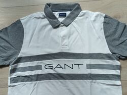 Neuwertiges GANT Poloshirt grau/ecru