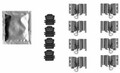 TEXTAR 82549600 Zubehörsatz Scheibenbremsbelag Hinten, Vorne für VW TIGUAN (AD1)