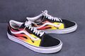 Vans Old Skool Flame Sneaker Skaterschuhe Flammen Gr. 42,5 Leder Canvas CH2-147