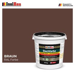 Dachfarbe Sockelfarbe Braun 20 kg Fassadenfarbe RAL Farbe Nano Polymermembran