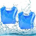 2X 10L Wasserbeutel Faltbar Wasserkanister Tragbar Trinkwasser WasserbehaeltLOVE