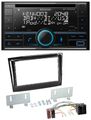 Kenwood CD 2DIN DAB USB MP3 Bluetooth Autoradio für Fiat Doblo ab 15 piano schwa