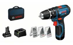 Bosch Akku-Schlagbohrschrauber GSB 12V-15, mit 1 x 4.0 Ah, 1 x 2.0 Ah Li-Ion Akk