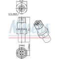 ORIGINAL® Nissens 301017 Druckschalter, Klimaanlage passend für VW: CADDY II