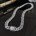 Iced Out Bling Hip-Hop Kubanische Kette Hochwertiger edel Strass 50,8cm NEU