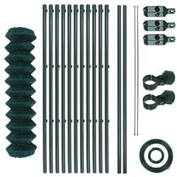 Maschendrahtzaun Gartenzaunset 1 x 25 m Zaunset Gartenzaun Komplettset grün