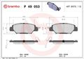 BREMBO Bremsbelagsatz, Scheibenbremse P 49 053 für MAZDA