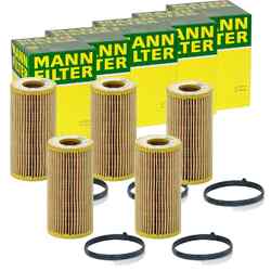 5x MANN-FILTER HU 719/6 x ÖLFILTER MIT DICHTUNG FILTEREINSATZ 5-STÜCK!