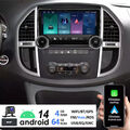 DAB+ Android14 4+64G Carplay Autoradio GPS Für Mercedes Benz Vito 3 W447 2014-20