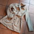 Trenchcoat mit Taillengürtel in beige für Mädchen, Name it Outerwear, Gr. 152