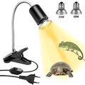 Heizlicht+Lampenhalter Terrarium Aquarium Wärmelampe Reptilien Strahler UVA UVB