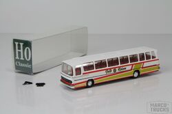 H0 Classic Mercedes O302-13 Rüh Bus "Marianne Feld Reisen Lummerschied" /HC6