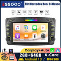 64G Autoradio Carplay Für Mercedes Benz CLK-Klasse W209 CAM+ Android13 GPS NAVI