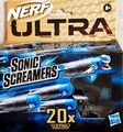 NERF Ultra Sonic Screamers Dart Pfeifend Nachfüllpack für Ultra Blastern [20er]