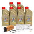 6L CASTROL EDGE 5W30 M LL-04 ORIGINAL Ölfilter für BMW 1er 3er 5er X3 X5 B48 B47