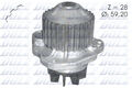 DOLZ C123 Wasserpumpe für CITROËN,FIAT,LANCIA,PEUGEOT,RENAULT