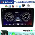 9" 2 DIN Wireless Carplay Autoradio Android Auto Bluetooth AUX USB NAVI mit DSP